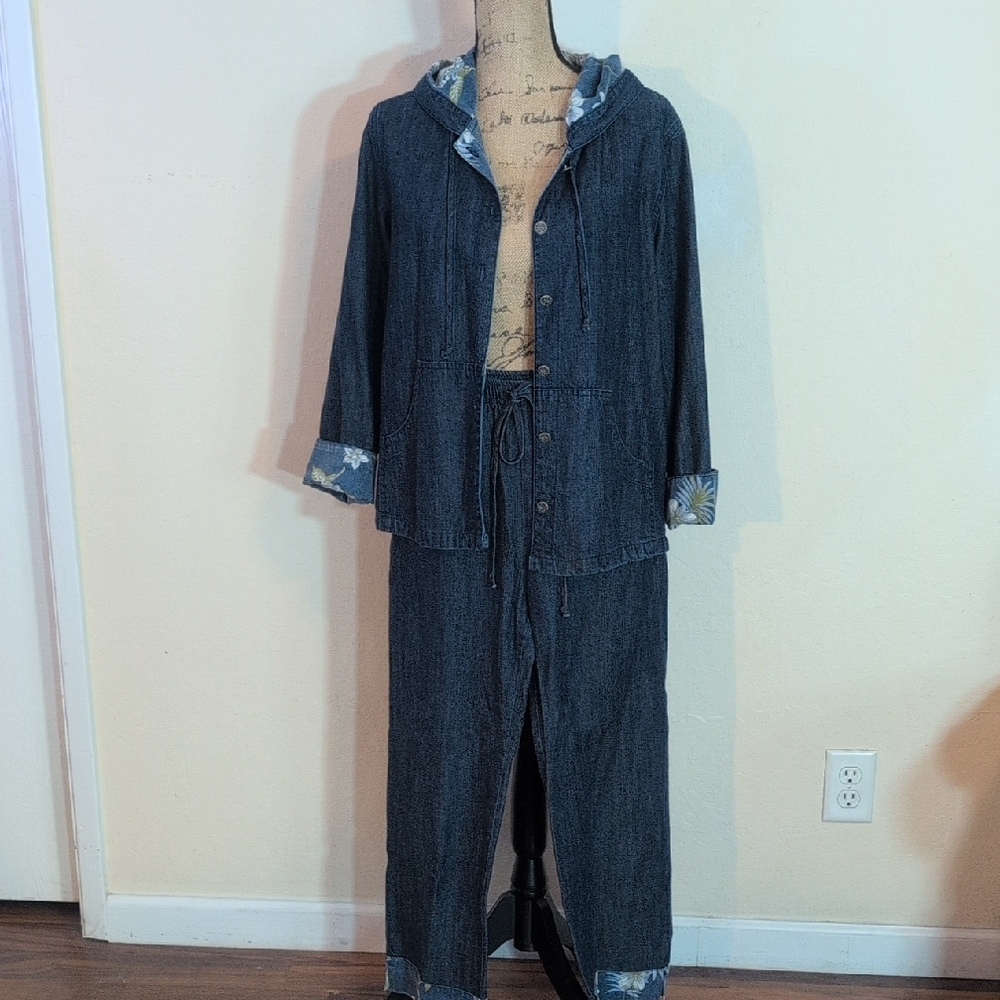 Focus Denim Jacket and Pants Set Size S - Picture 2 of 10